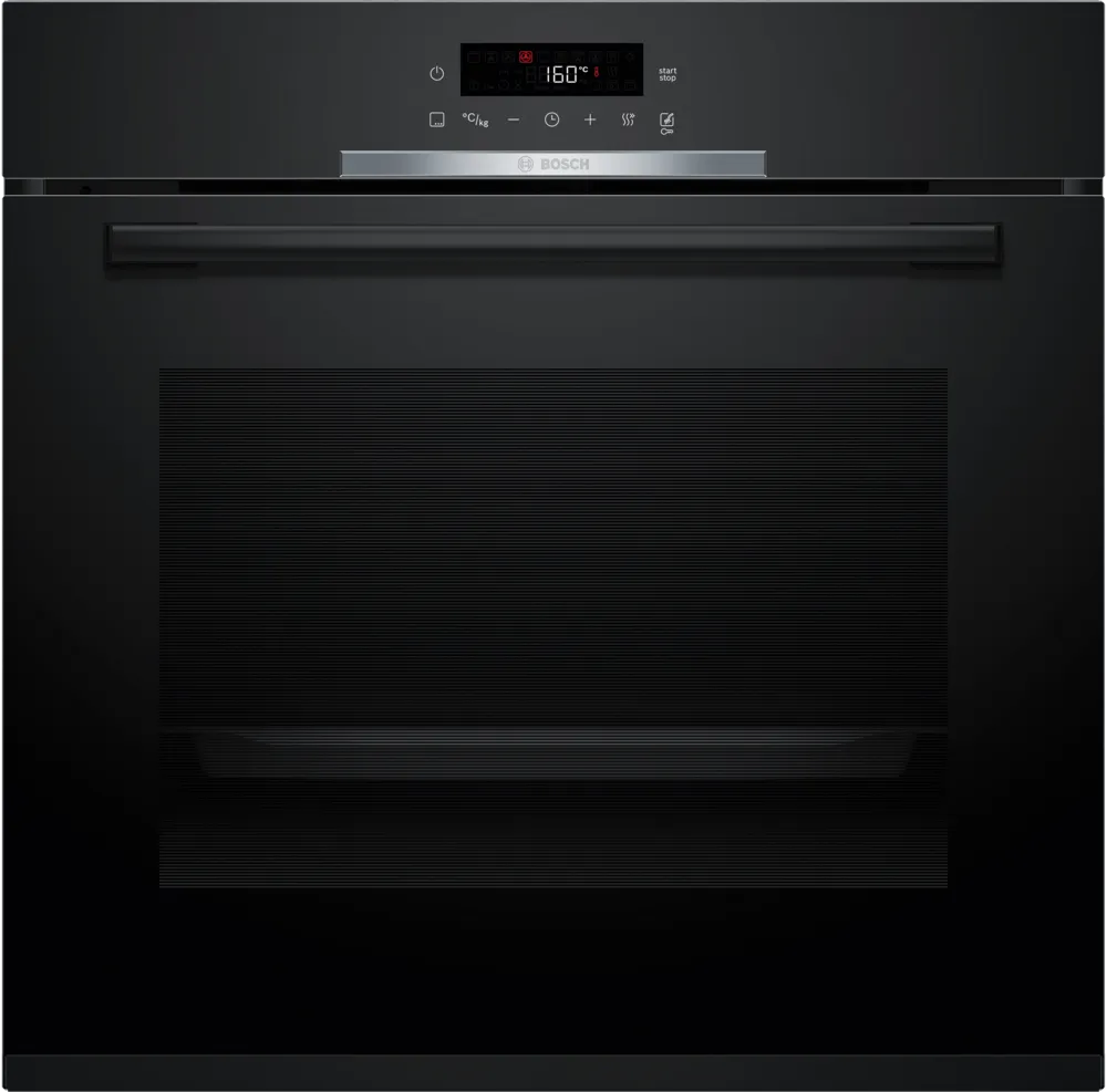 Bosch HBA372EB4 Φούρνος άνω Πάγκου 71lt, χωρίς Εστίες, Πυρόλυση, Π59,4εκ, Α+, Μαύρος